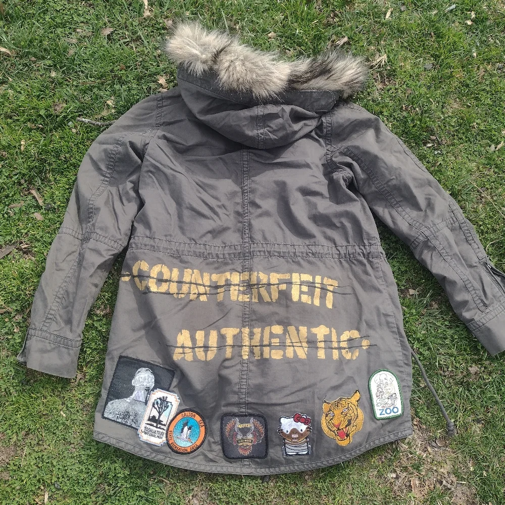 Custom Patched Utility Light Jacket - Picture 1 of 4